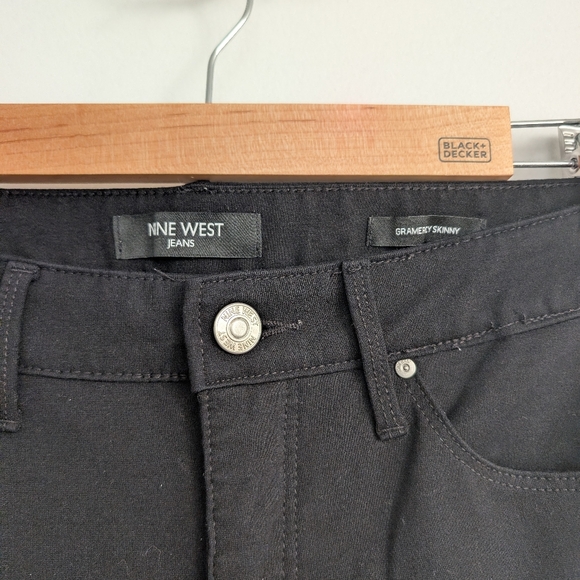 Nine West Black Gramercy Skinny Pants Size 10 - Picture 5 of 6